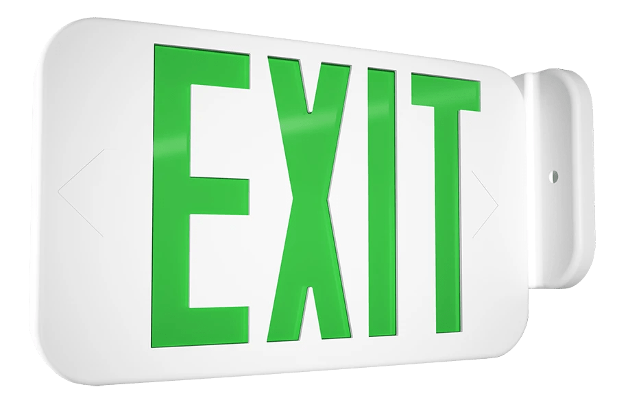 RAB-EXIT34-G/ERAB EXIT34 LED Exit Sign Red/Green Emergency Backup