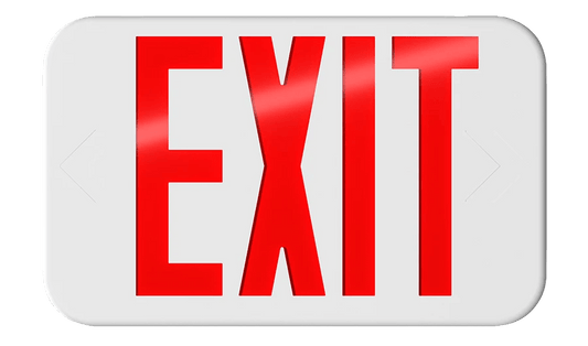 RAB-EXIT34RAB EXIT34 LED Exit Sign Red/Green Emergency Backup