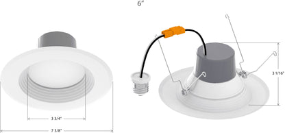 RAB-R611B/RGBRAB R611B 11W LED 6" Retrofit Downlight RGBW