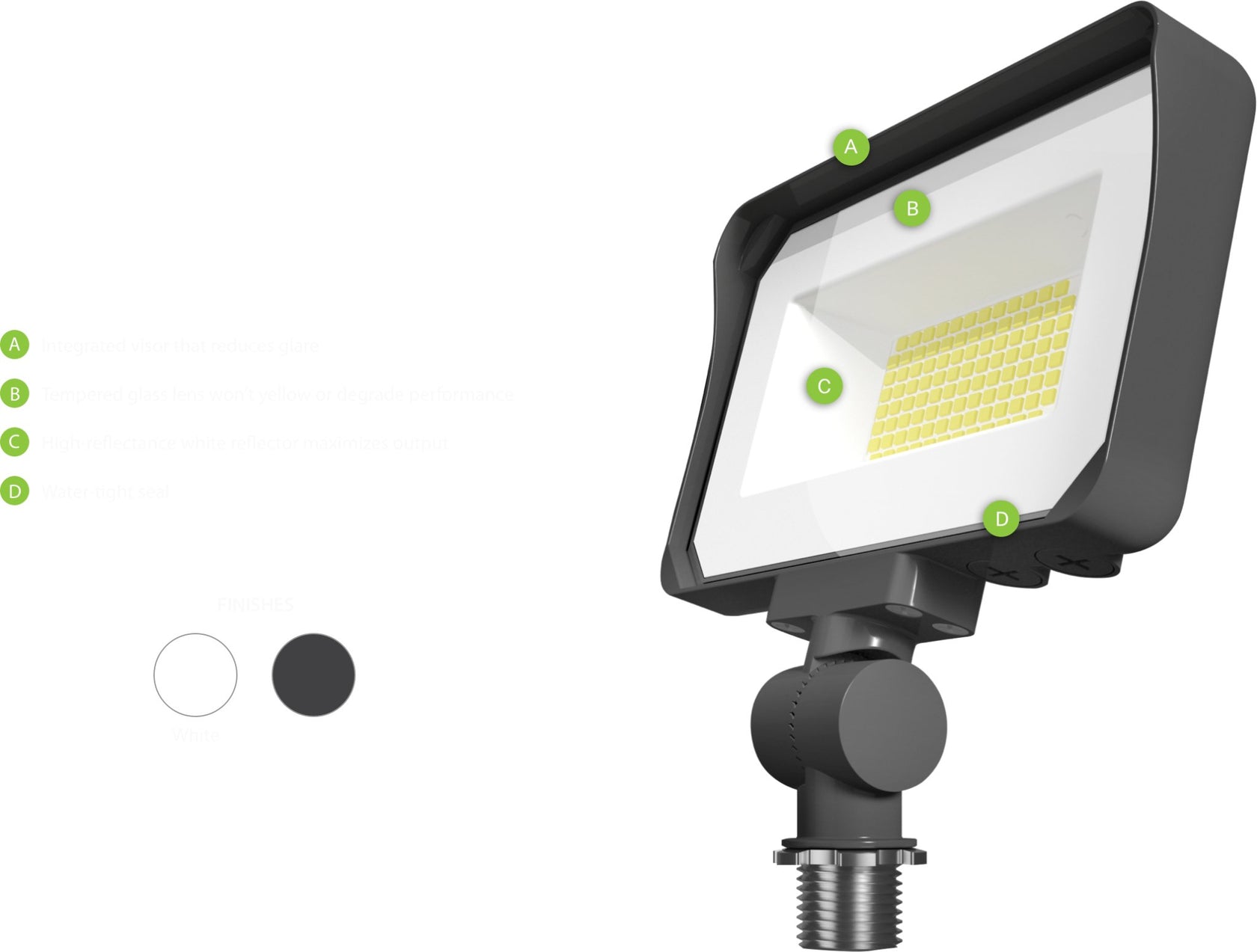 RAB X34M 65W LED Flood Light Selectable CCT/Wattage COMMUNITY LIGHTING & ELECTRIC SUPPLY