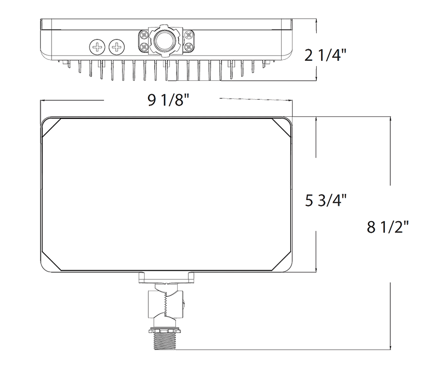 RAB-X34MWRAB X34M 65W LED Flood Light Selectable CCT/Wattage