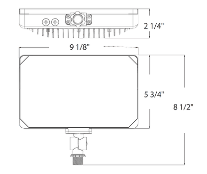 RAB-X34MWRAB X34M 65W LED Flood Light Selectable CCT/Wattage