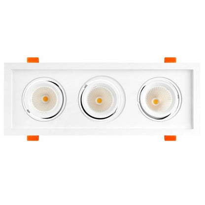 RAY-RAD-3H-CCTRAYHIL RAD3H 36W Triple Head LED Recessed Downlight 38° Selectable CCT