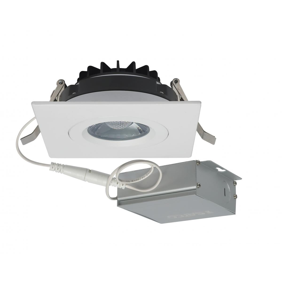 SATCO-S11621SATCO S11621 12W LED Square Recessed GIMBALED Direct Wire Downlight 4" 30K
