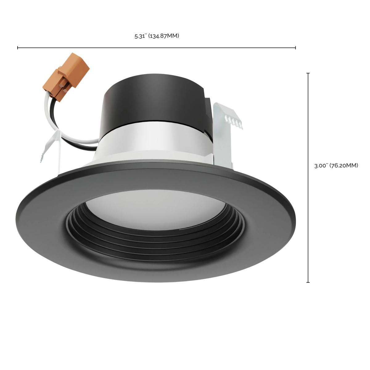 SATCO-S11833SATCO S11832 7W LED Round 4" Retrofit Downlight Selectable CCT Black/Brushed Nickel/Bronze