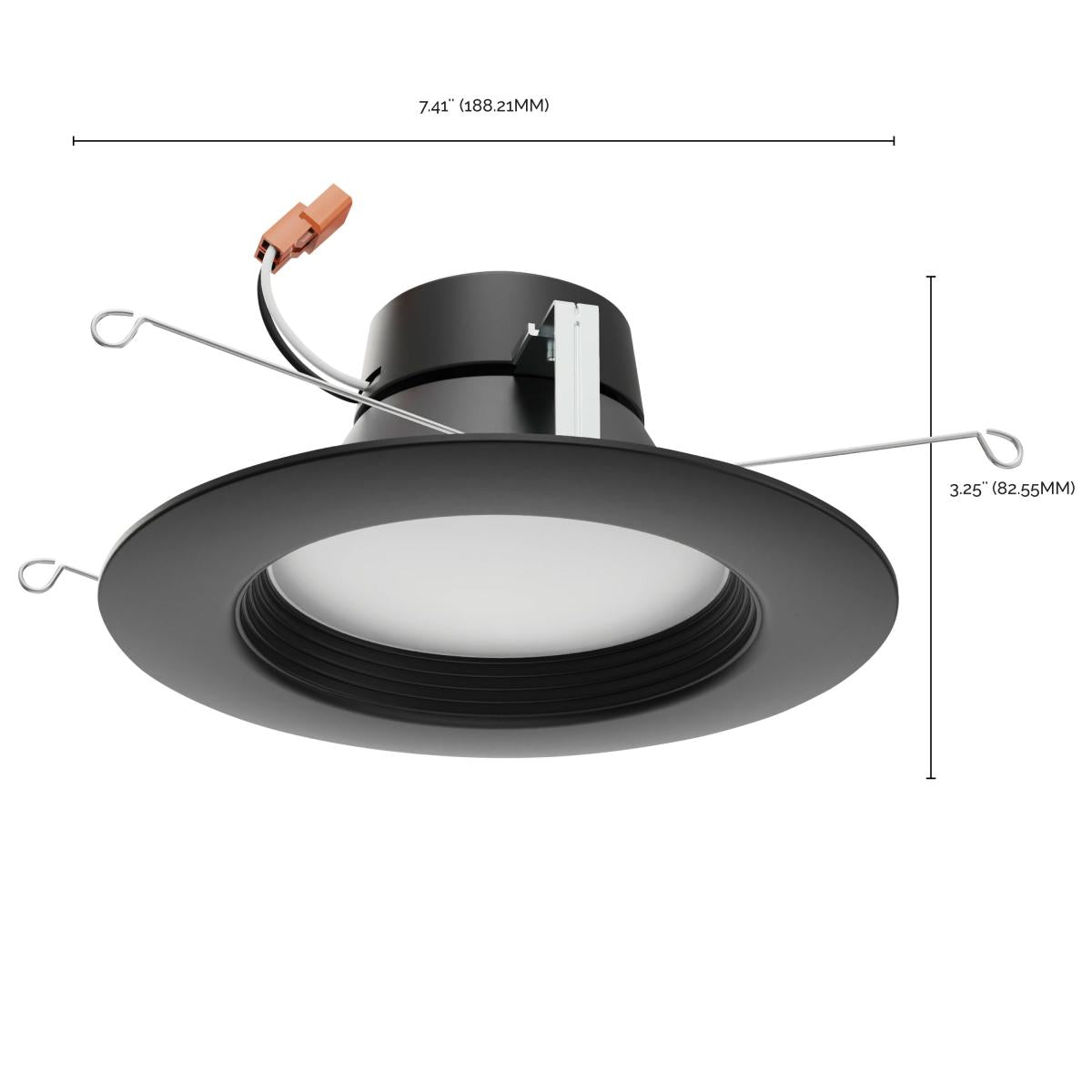 SATCO-S11836SATCO S11835 9W LED Round 5"-6" Retrofit Downlight Selectable CCT Black/Brushed Nickel/Bronze
