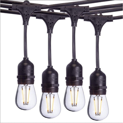 STERNO-GL40593Sterno Homes 48FT LED Vintage Outdoor Waterproof String Lights