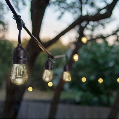 STERNO-GL40593Sterno Homes 48FT LED Vintage Outdoor Waterproof String Lights