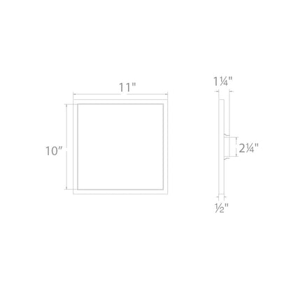 WAC-FM-11SQ-930-WTWAC Lighting FM-11SQ 20W 11" Square Surface Mount 30K