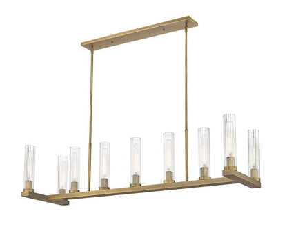 3031-8RBZ-Lite 3031 Beau Collection Linear Island Chandelier