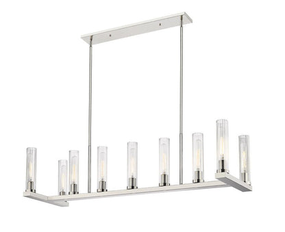 3031-8PNZ-Lite 3031 Beau Collection Linear Island Chandelier