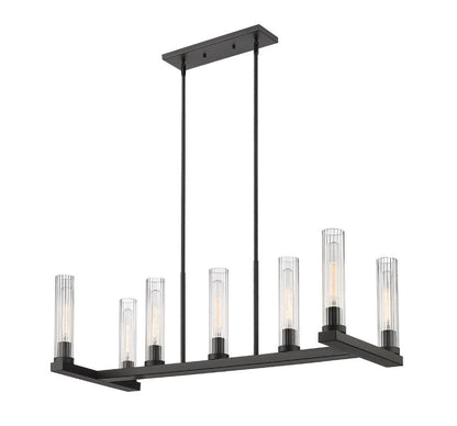 3031-6BRZZ-Lite 3031 Beau Collection Linear Island Chandelier