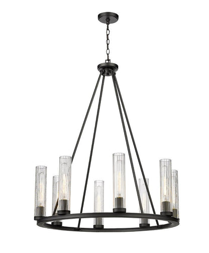 3031-8BRZZ-Lite 3031 Beau Collection Round 6-15 Bulb Chandelier