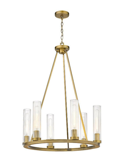 3031-6RBZ-Lite 3031 Beau Collection Round 6-15 Bulb Chandelier