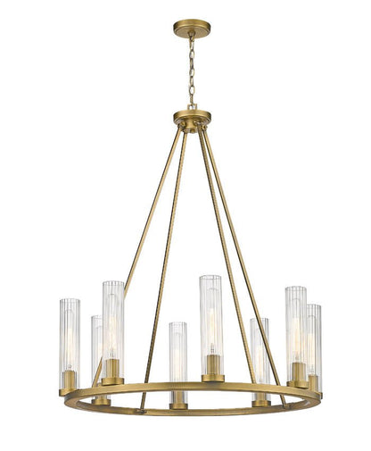 3031-8RBZ-Lite 3031 Beau Collection Round 6-15 Bulb Chandelier