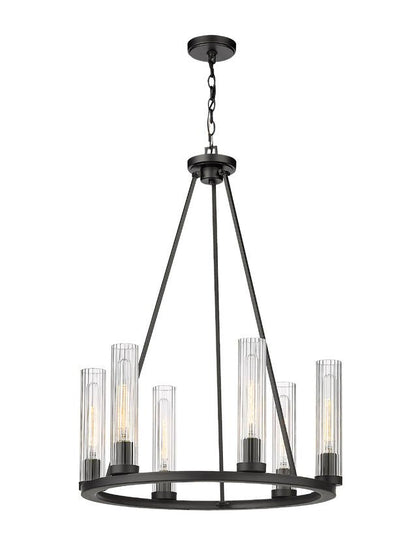 3031-6BRZZ-Lite 3031 Beau Collection Round 6-15 Bulb Chandelier