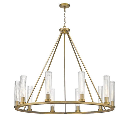 3031-10RBZ-Lite 3031 Beau Collection Round 6-15 Bulb Chandelier