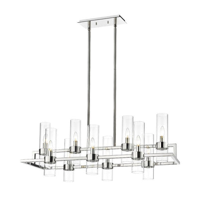 4008-10PNZ-Lite 4008 Datus Linear 10 Bulb Chandelier