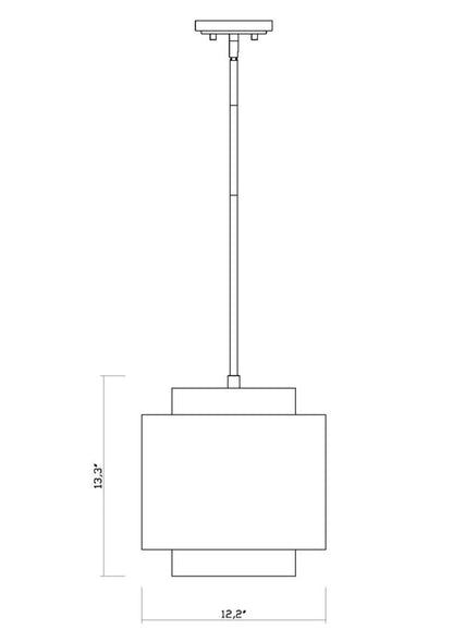 739P12-BRZ-RBZ-Lite 739 Harlech Pendant Light