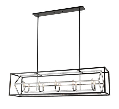 457-10L-CH-MBZ-Lite Euclid Linear Island Chandelier