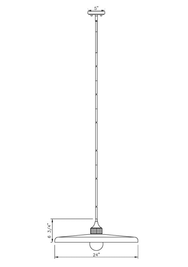 821P24-BNZ-Lite Paloma Single Pendant Light